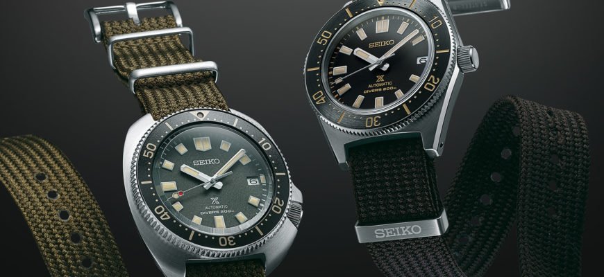 Seiko представляет часы для дайвинга Prospex SPB237 и Prospex SPB239 с тканевыми ремнями в винтажном стиле