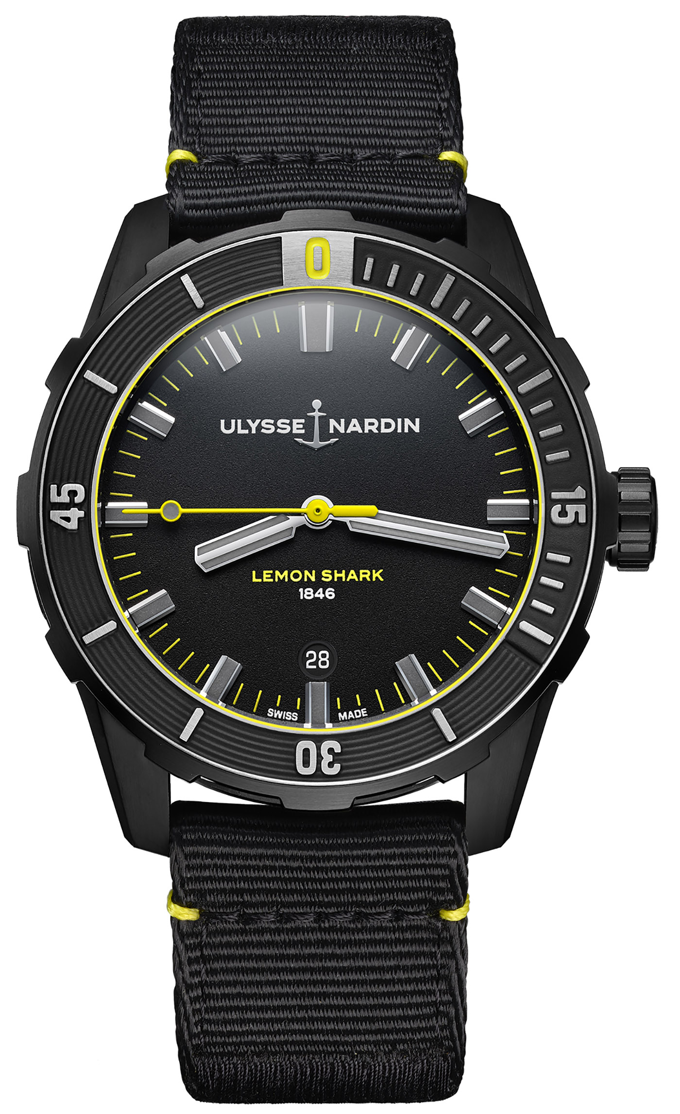 Ulysse Nardin выпускает лимитированную серию часов Diver Lemon Shark Watch