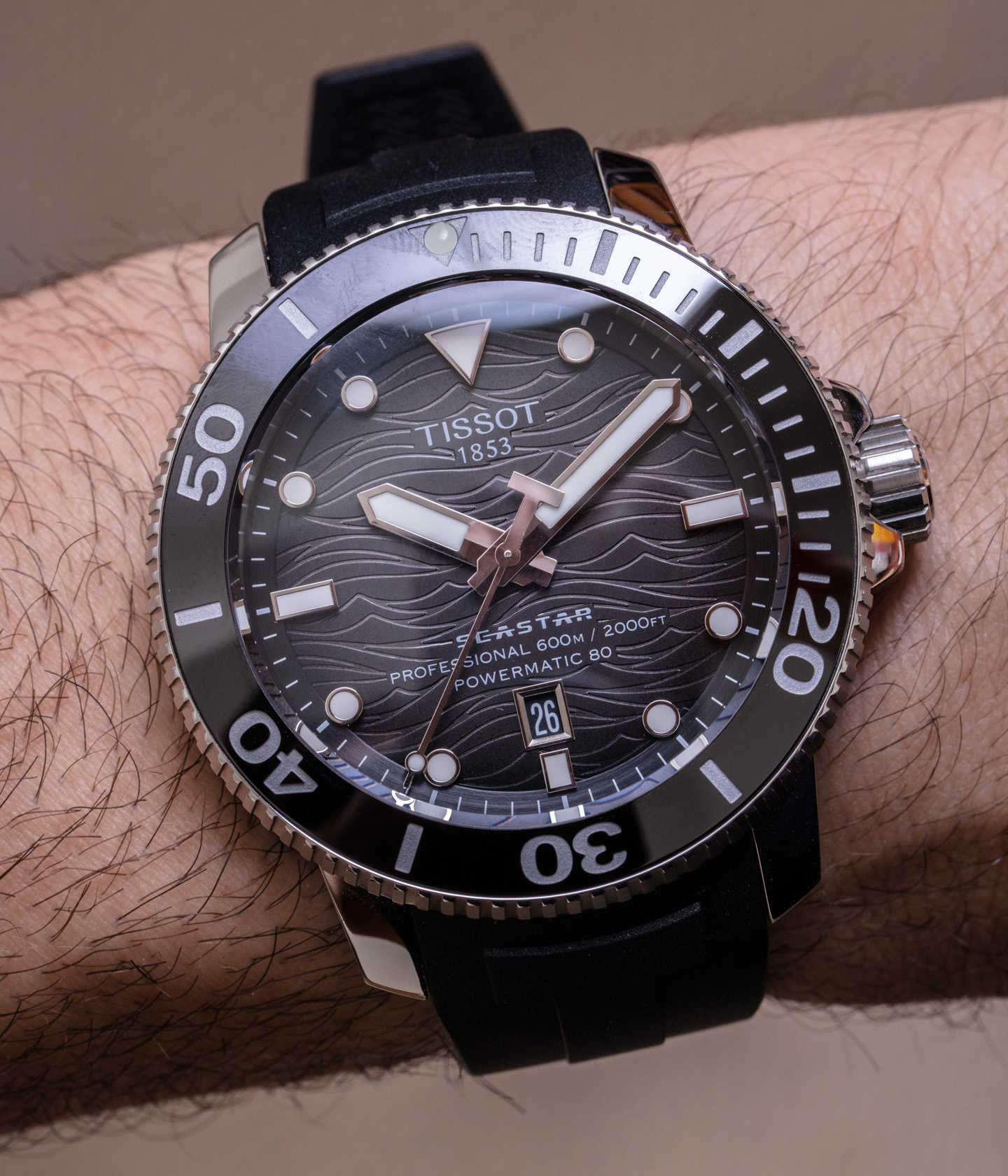 Наручные часы: Tissot Seastar 2000 Professional Powermatic 80 Watch