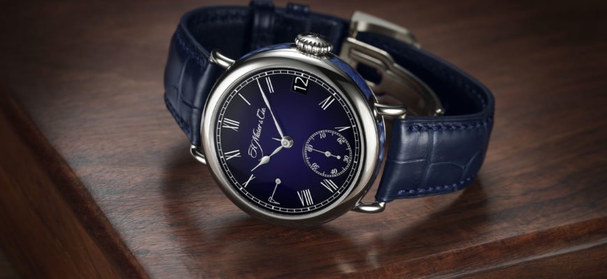 Представляем вашему вниманию часы H. Moser & Cie. Heritage Perpetual Calendar Midnight Blue Enamel