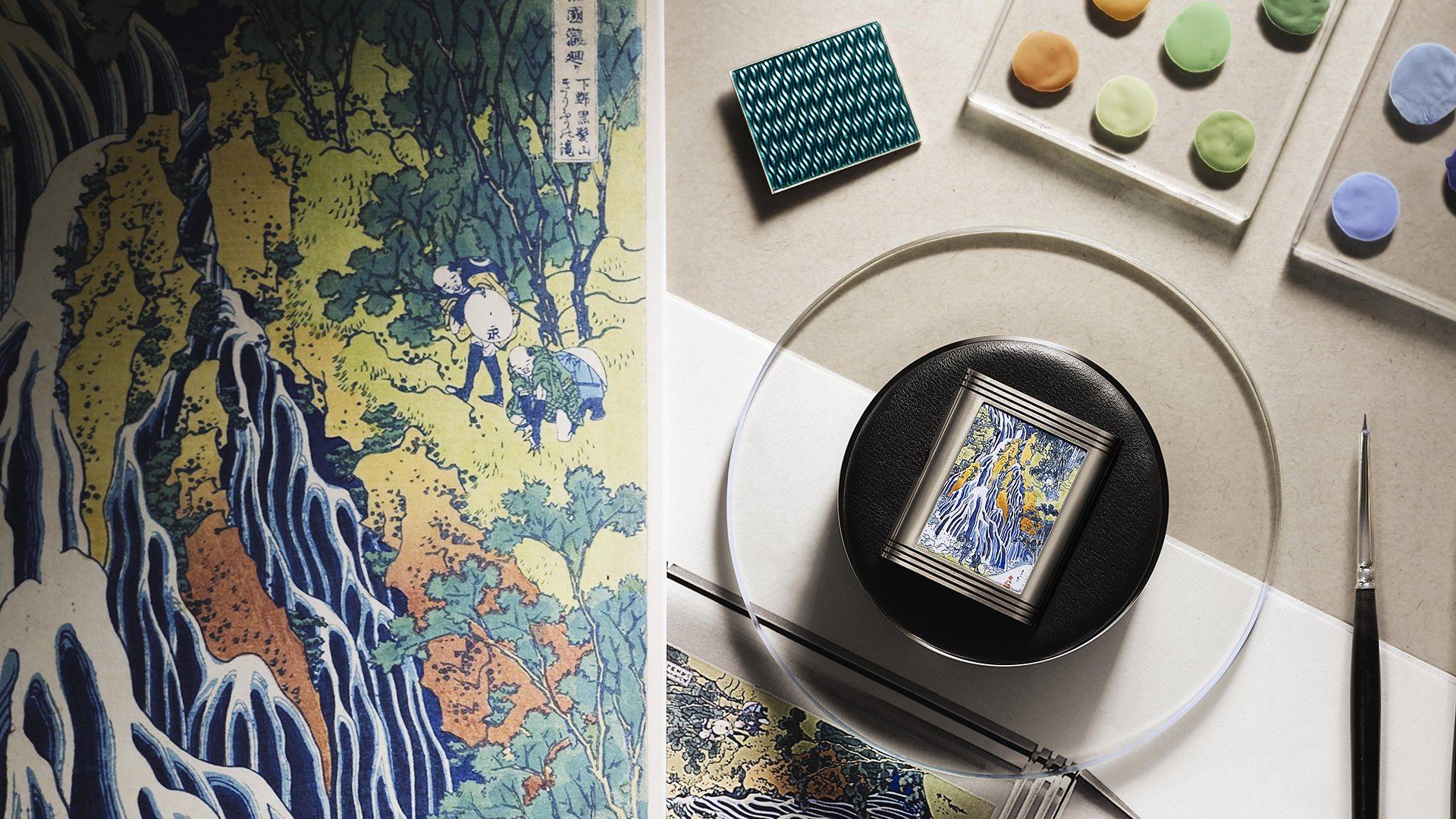 Jaeger-LeCoultre представляет лимитированную серию часов Reverso Tribute Enamel Hokusai 'Kirifuri Waterfall' Watch