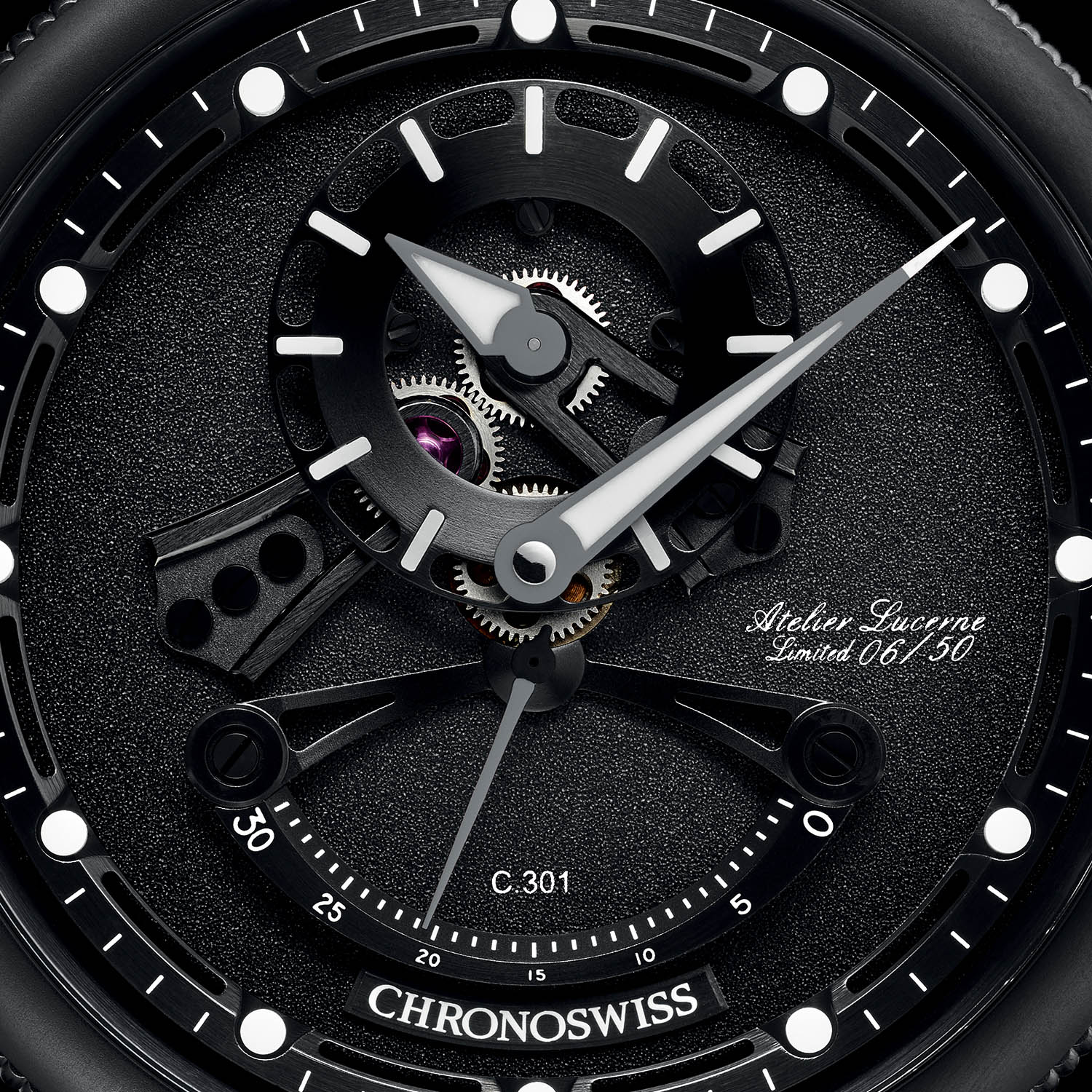 Часы Chronoswiss Open Gear ReSec Black Ice