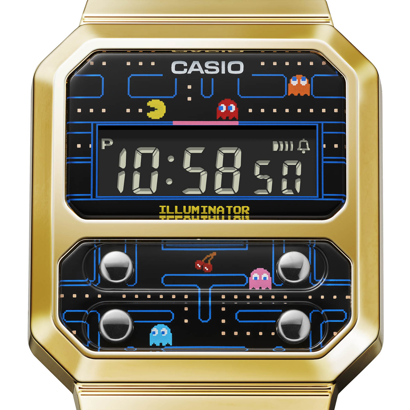 Casio представляет часы A100WEPC в сотрудничестве с PAC-MAN