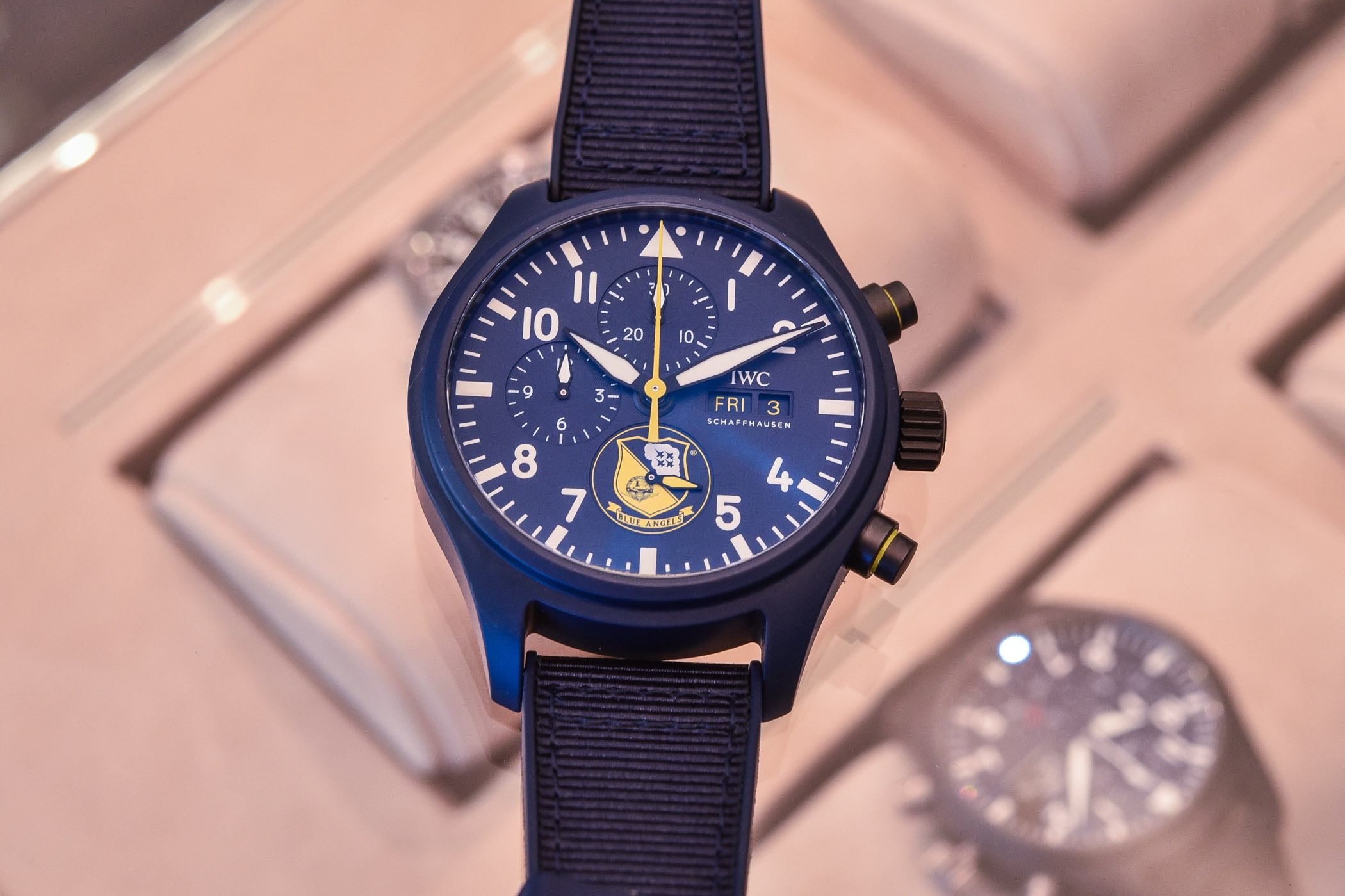 Часы IWC Pilot's Watch Chronograph US Navy Squadrons Editions Blue Angles IW389109