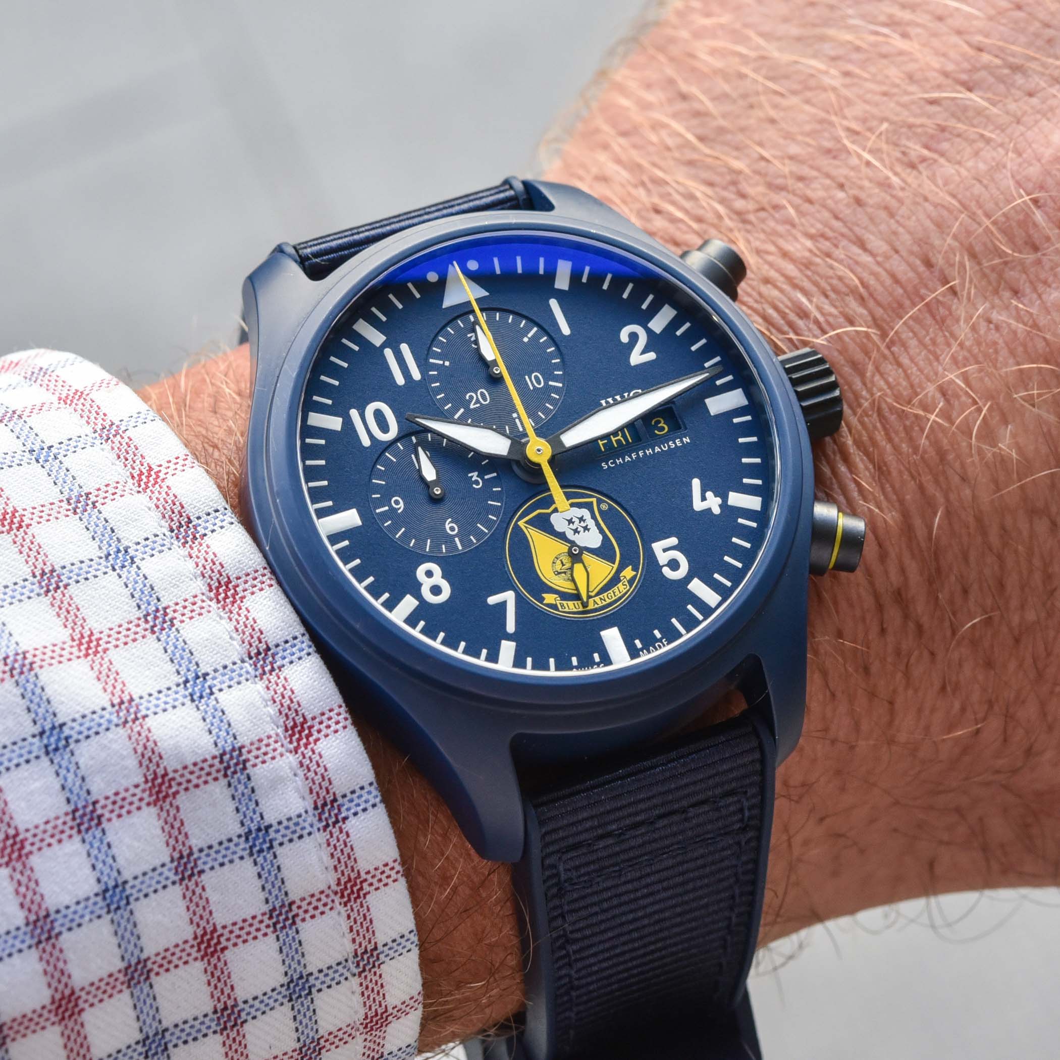 Часы IWC Pilot's Watch Chronograph US Navy Squadrons Editions Blue Angles IW389109