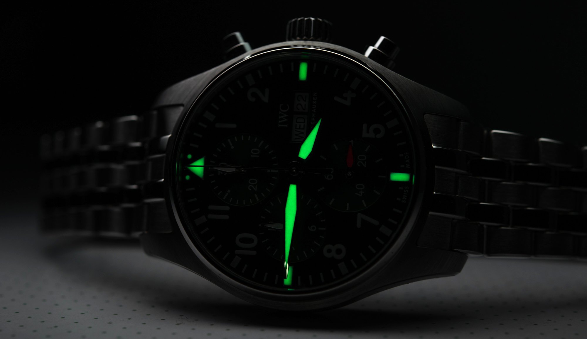 Обзор часов: IWC Pilot's Watch Chronograph 41 с зеленым циферблатом