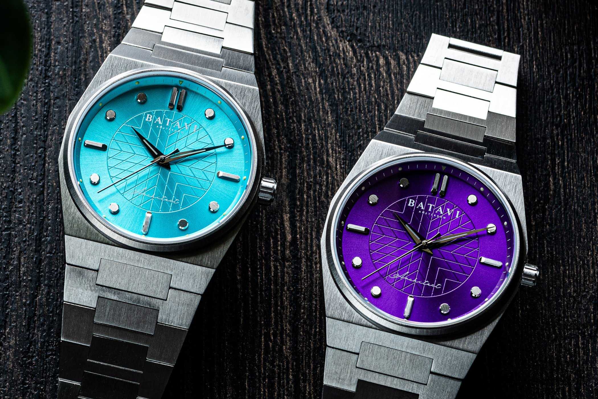 Представляем новый часы Batavi Architect Tiffany Blue & Tony Purple