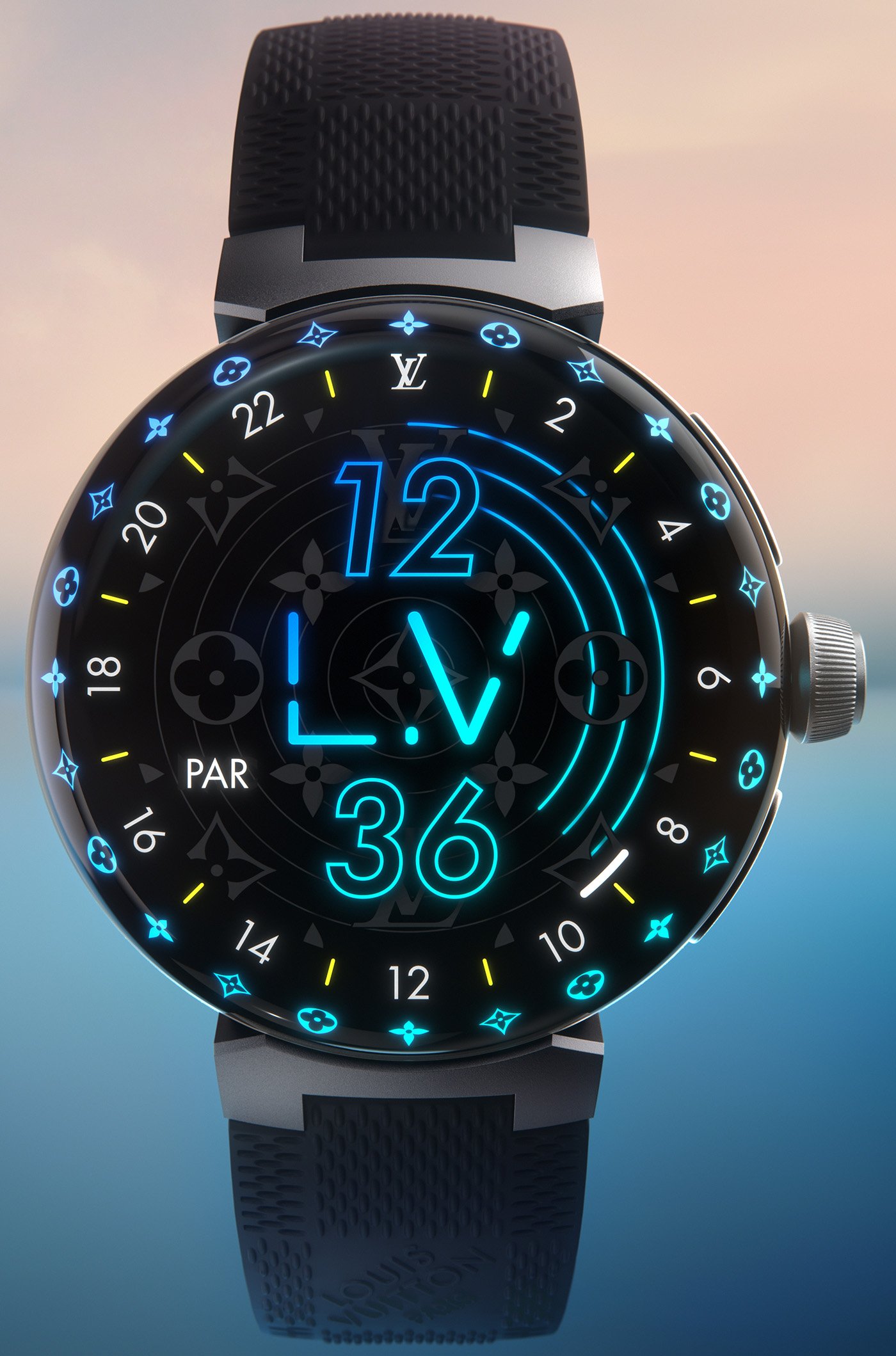 Louis Vuitton представляет умные часы Tambour Horizon Light Up Smartwatch