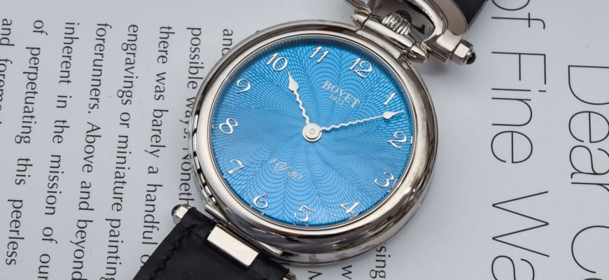 Часы с бирюзовым циферблатом Bovet Monsieur Bovet Turquoise