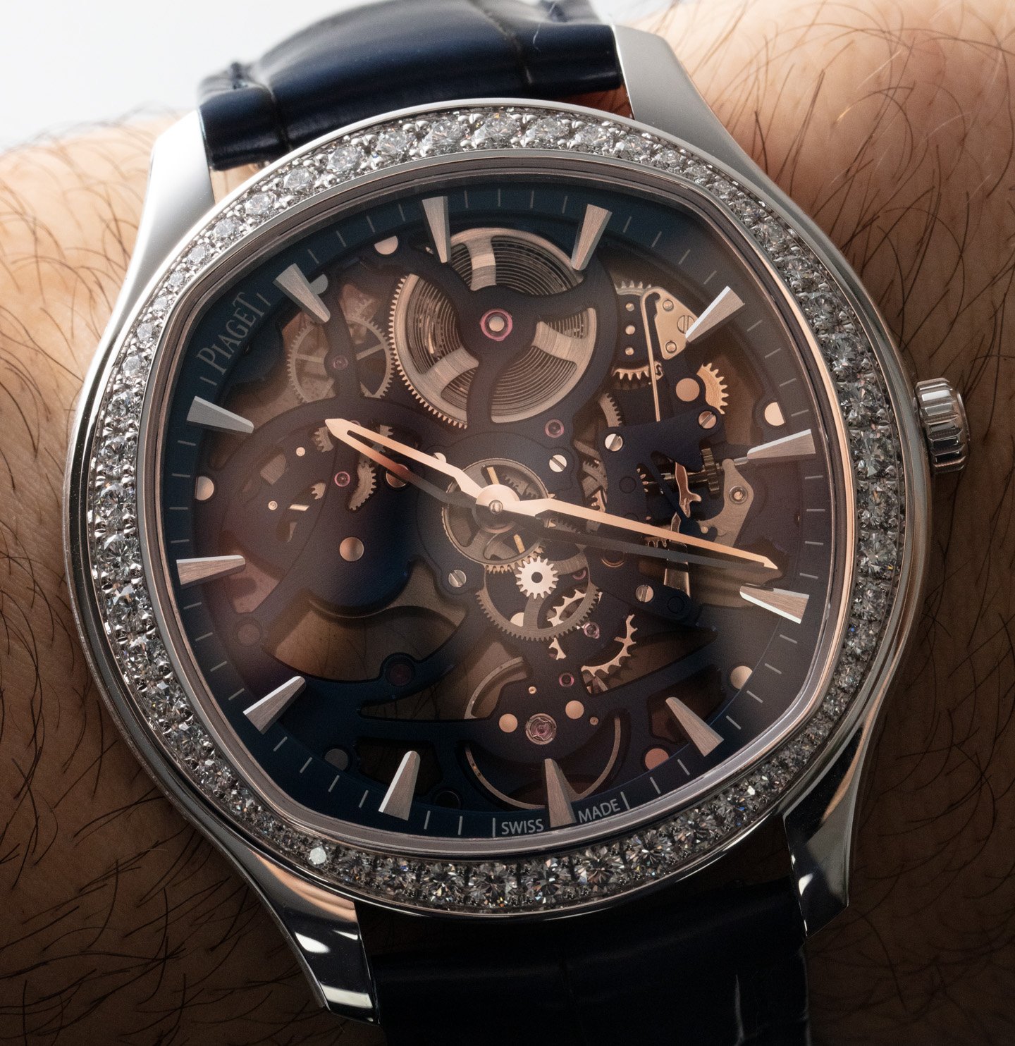 Обзор наручных часов: Piaget Polo Skeleton Automatic Diamonds G0A46010