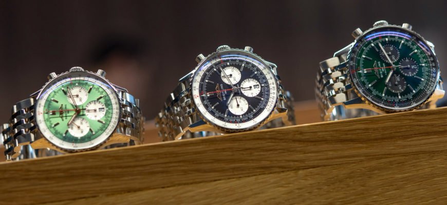 Новые часы Breitling Navitimer B01 Chronograph 41, 43 и 46 мм 2022 года