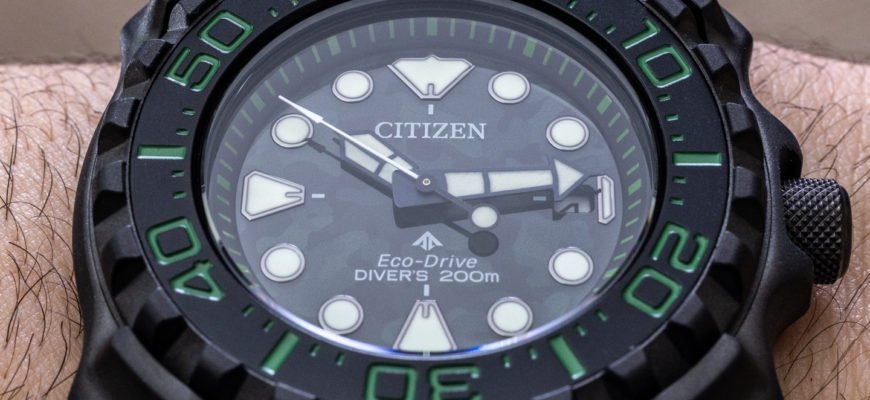 Наручные часы Citizen Eco-Drive Promaster 200m & Professional Diver 1300m