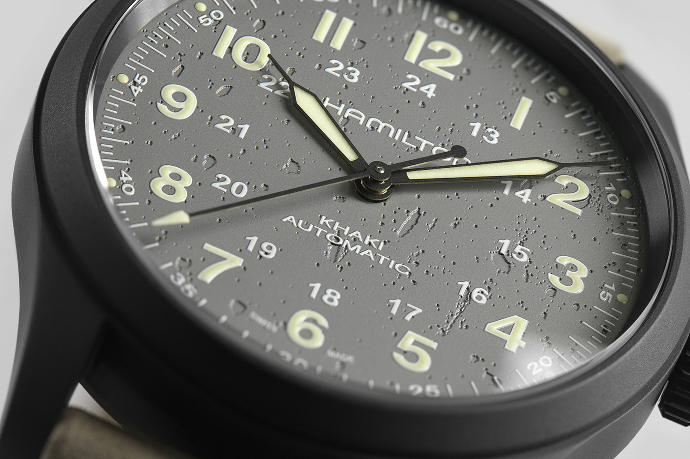 Hamilton представляет новые 38-миллиметровые титановые автоматические часы Khaki Field
