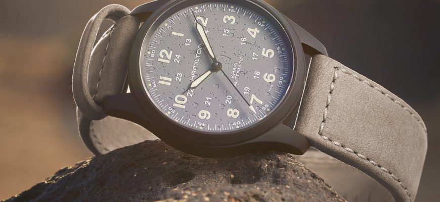 Hamilton представляет новые 38-миллиметровые титановые автоматические часы Khaki Field