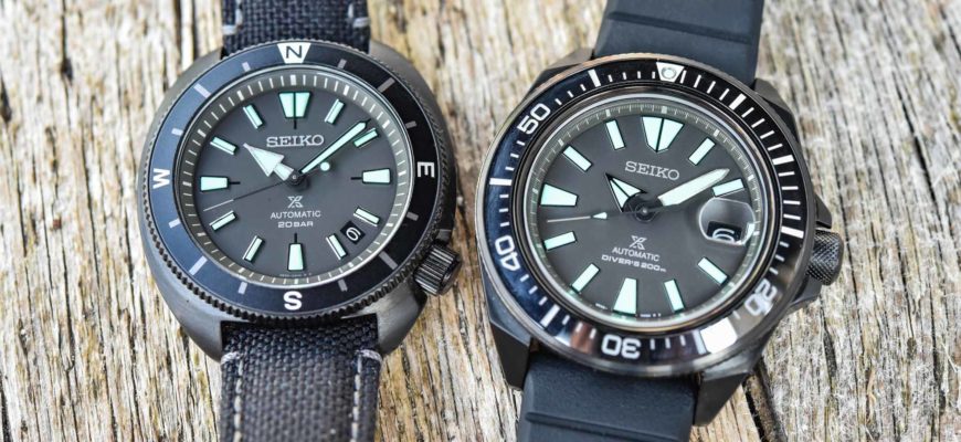 Представляем часы Seiko Prospex “Black Series” King Samurai SRPH97K1 и Tortoise SRPH99K1