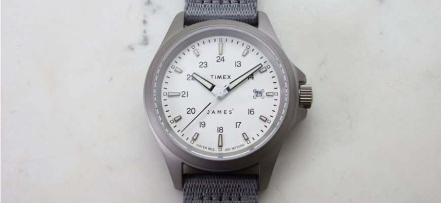 Наручные часы James Brand X Timex Expedition North с белым циферблатом