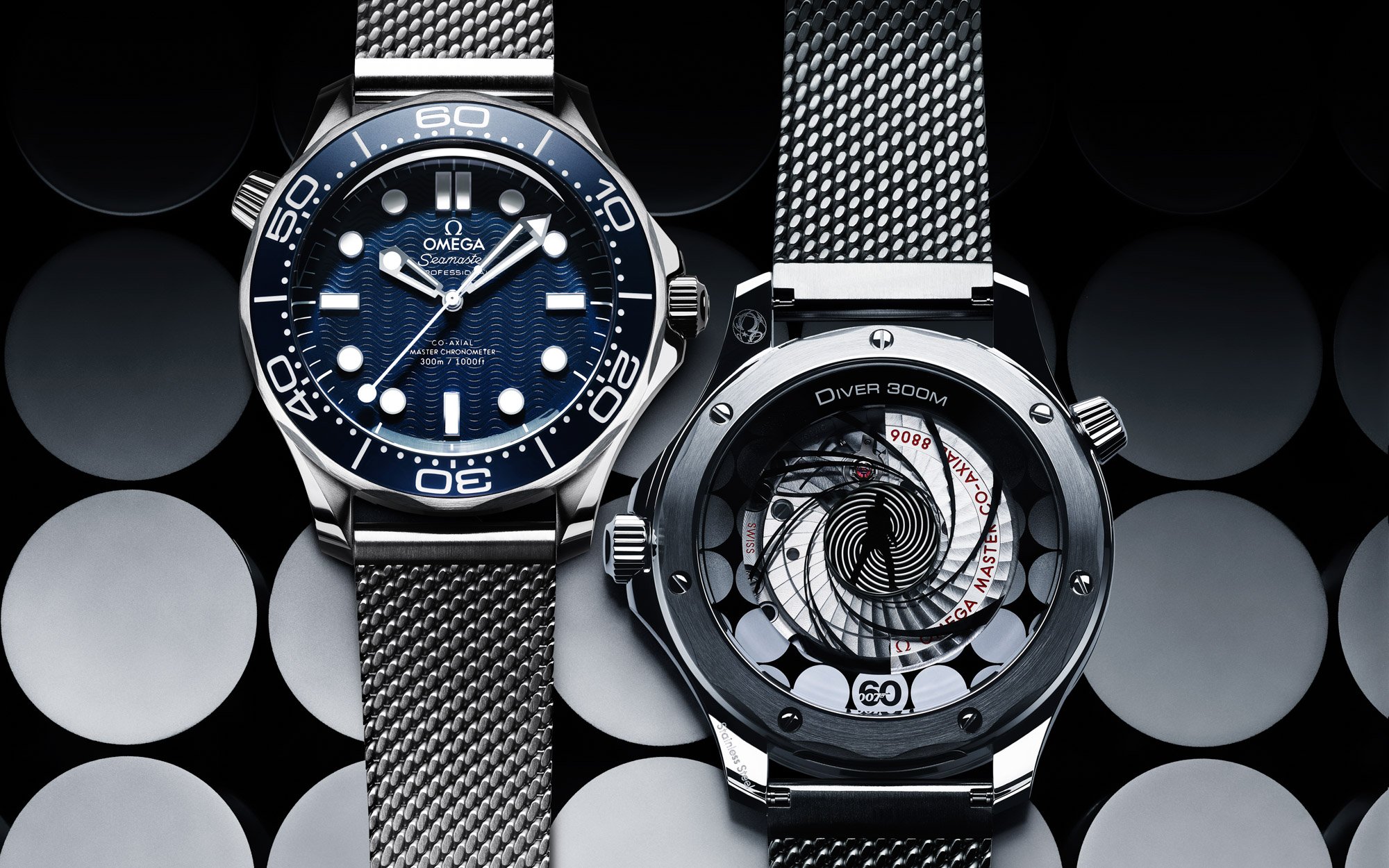 Omega представляет дуэт часов Seamaster Diver 300M, посвященных 60-летию Джеймса Бонда