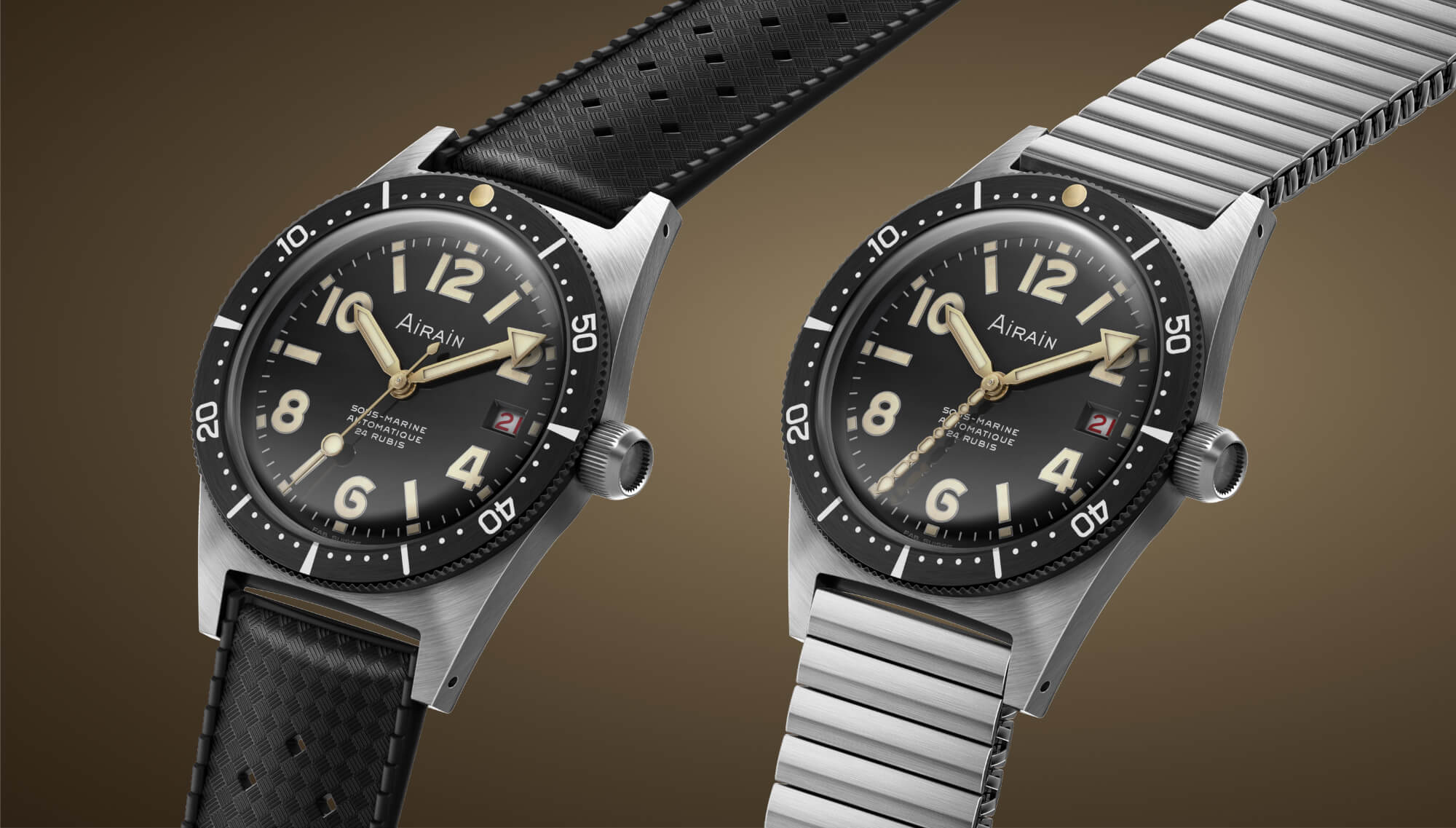 Airain Watches воссоздает Sous-Marine, классический скиндайвер с характером