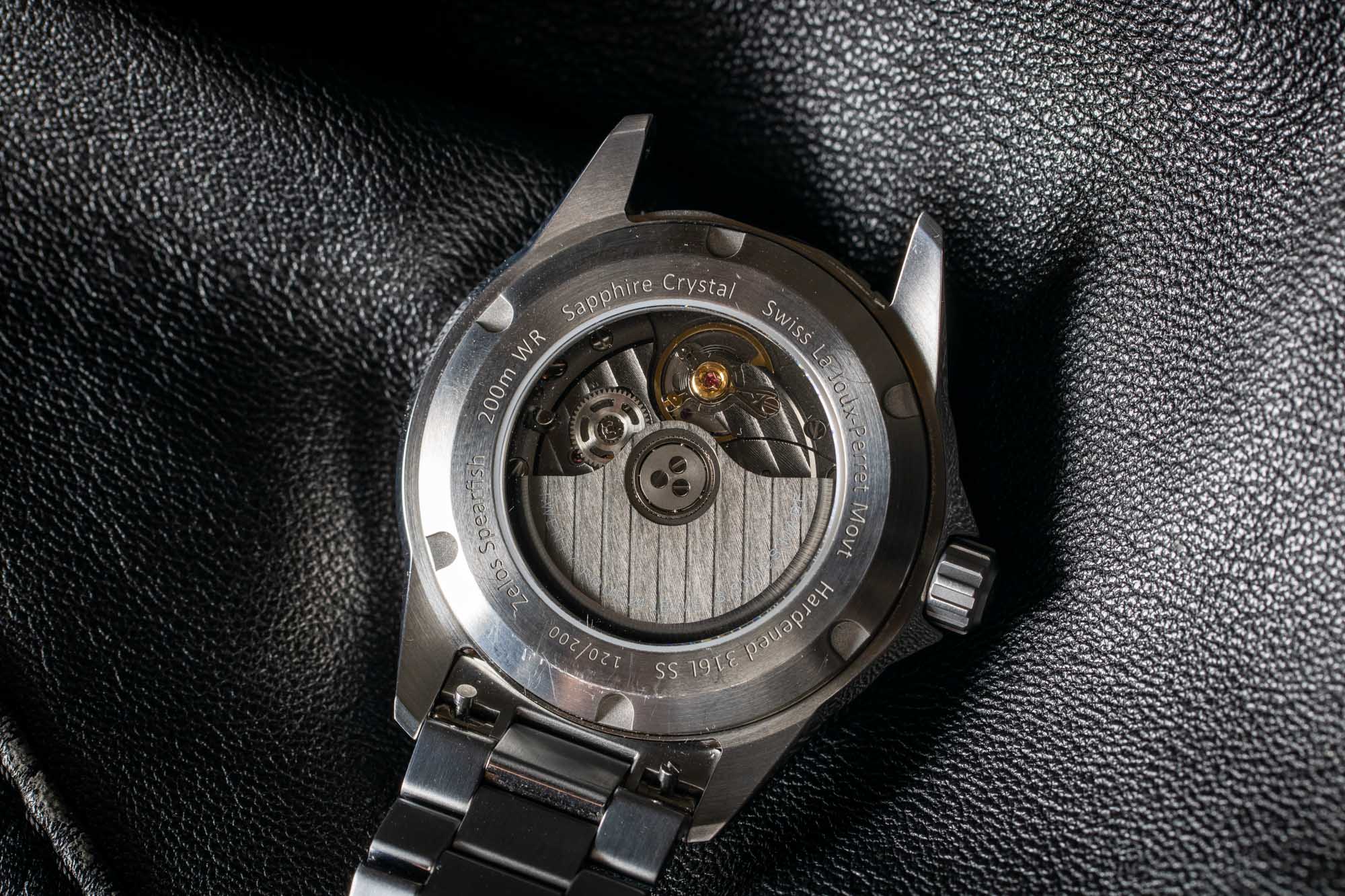 Практический обзор: часы Zelos Spearfish 40mm Diver Forged Carbon