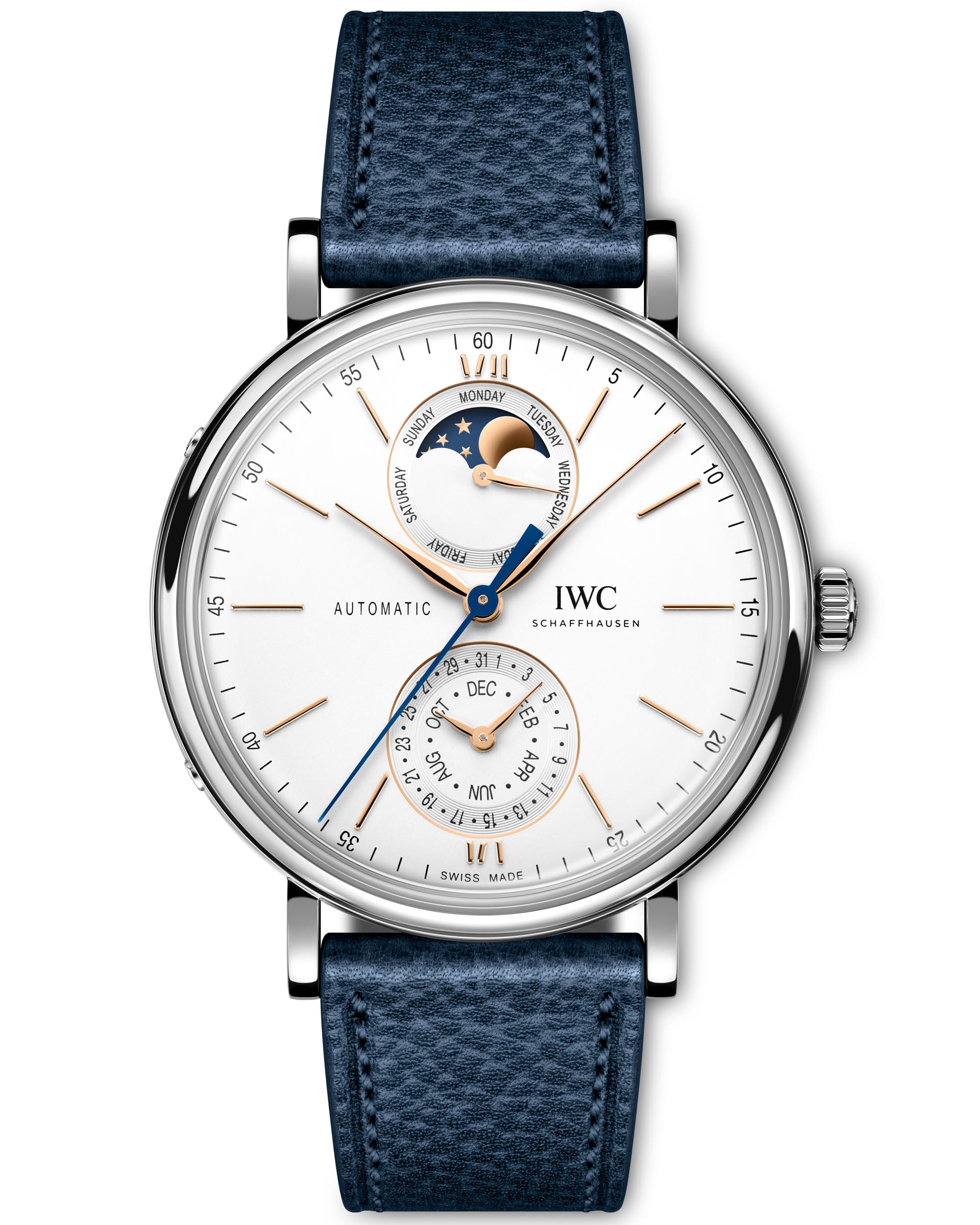 IWC представляет часы с полным календарем Portofino