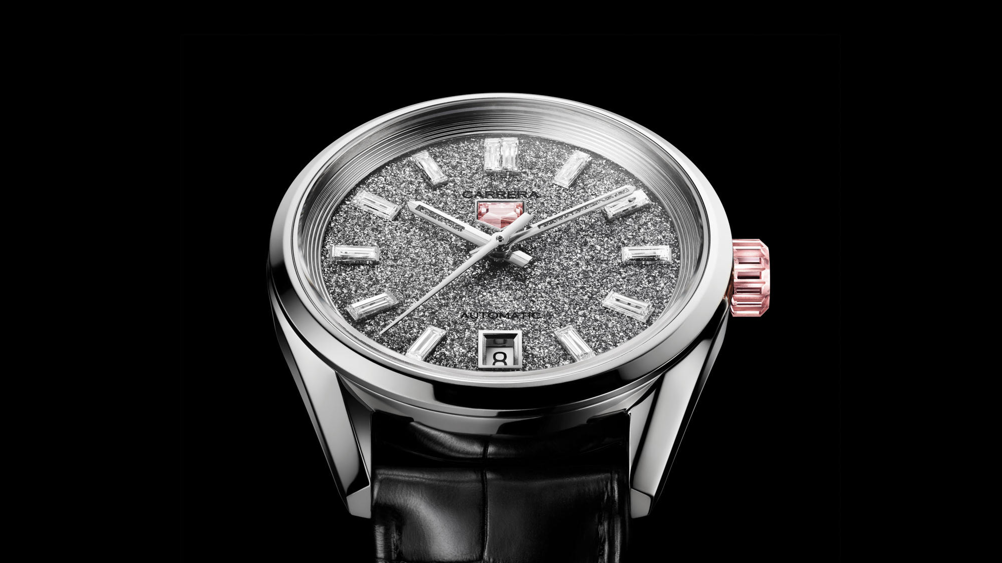 TAG Heuer представляет часы Carrera Plasma Diamant d'Avant-Garde 36 мм с розовыми бриллиантами