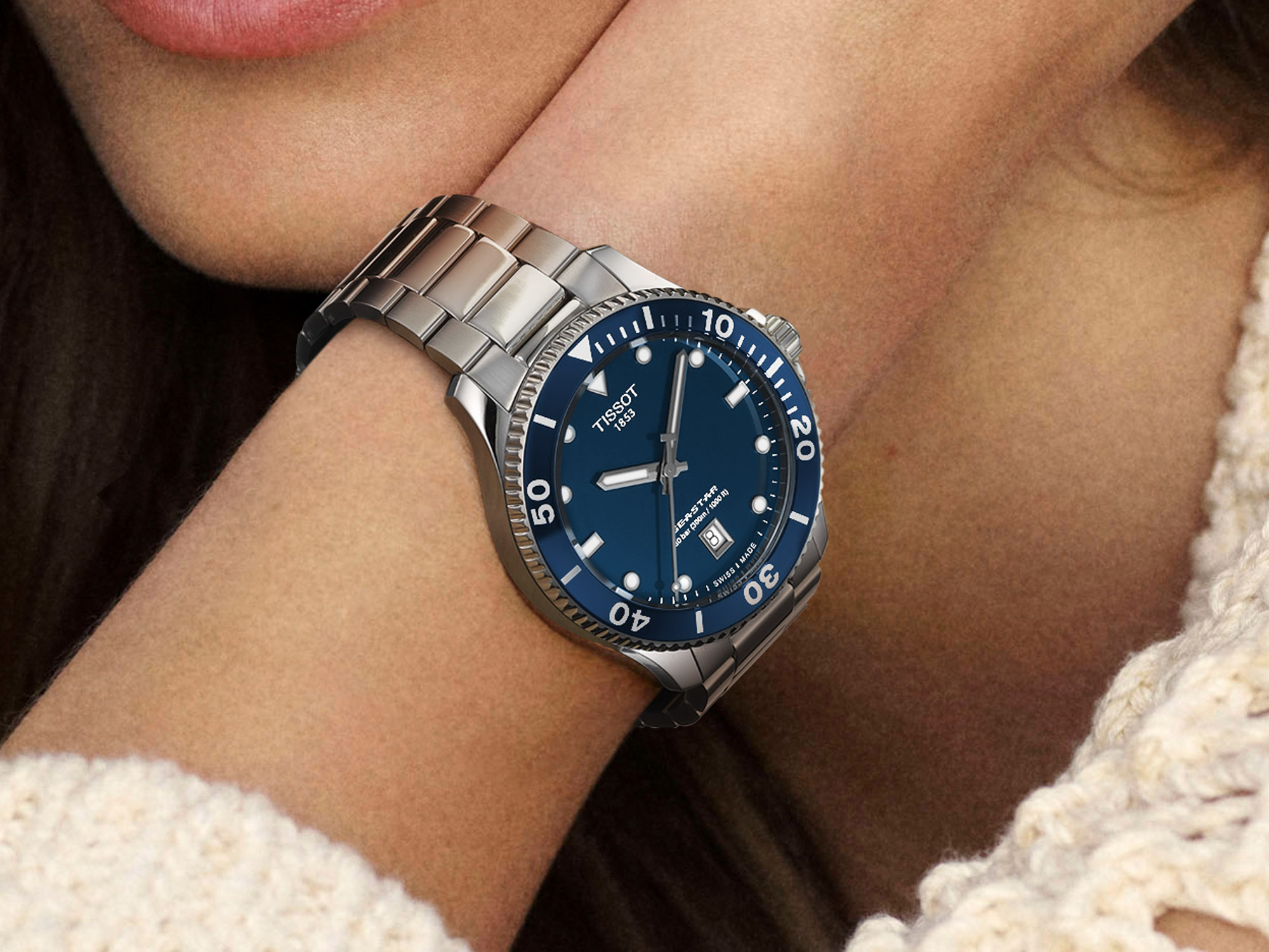 Tissot представляет новые 40-мм кварцевые часы для дайвинга Seastar 1000