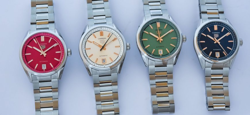 Представляем новую красочную коллекцию часов TAG Heuer Carrera Date 36 мм