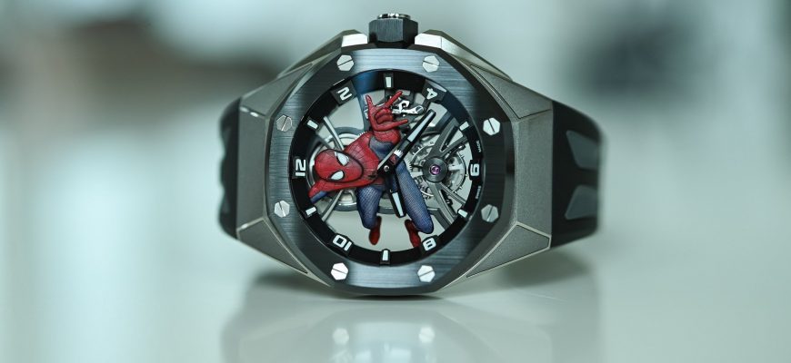 Представляем наручные часы Marvel x Audemars Piguet Chapter 2, Royal Oak Concept Tourbillon Spider-Man