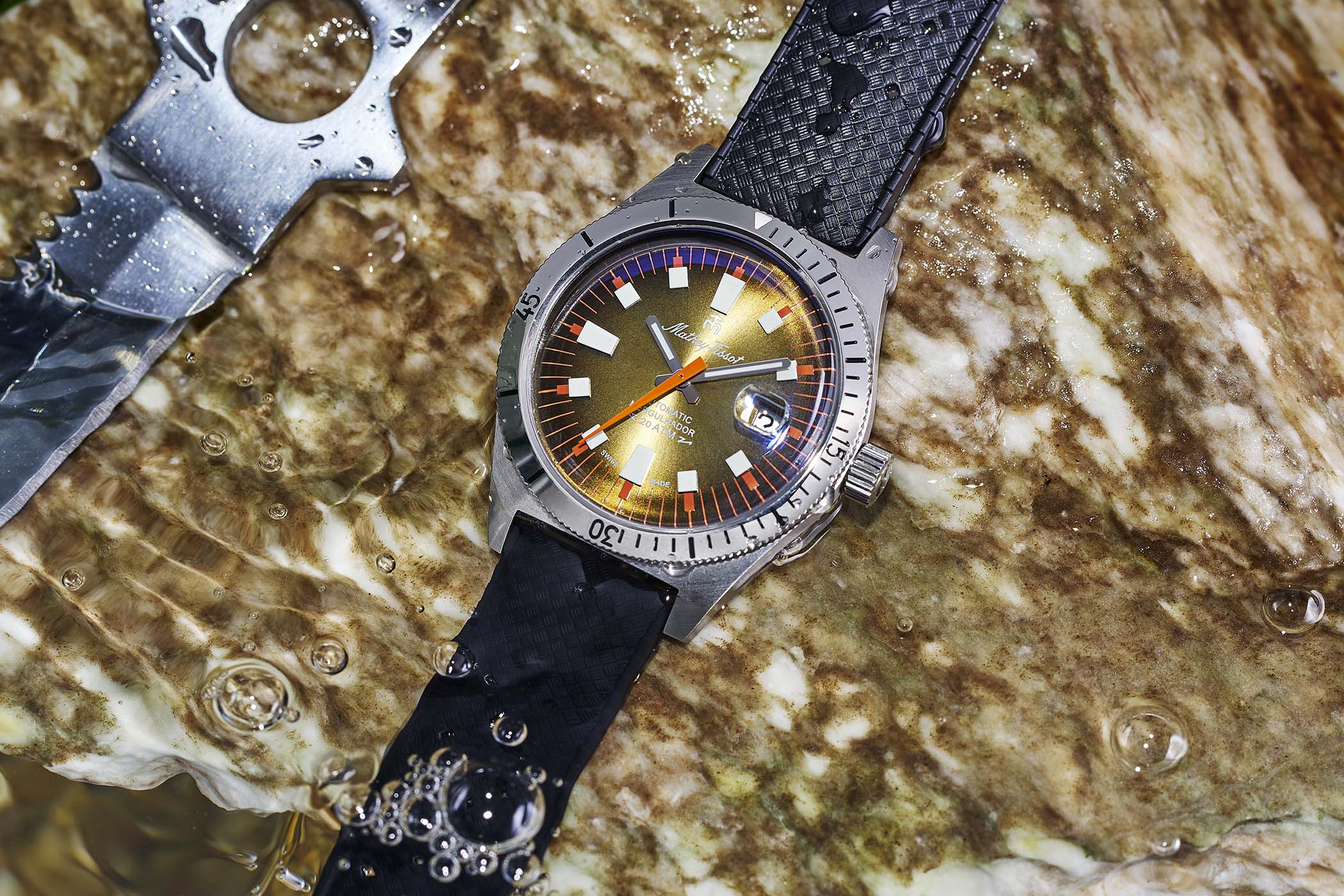 Представляем часы Mathey-Tissot x Massena LAB Mergulhador Skin Diver