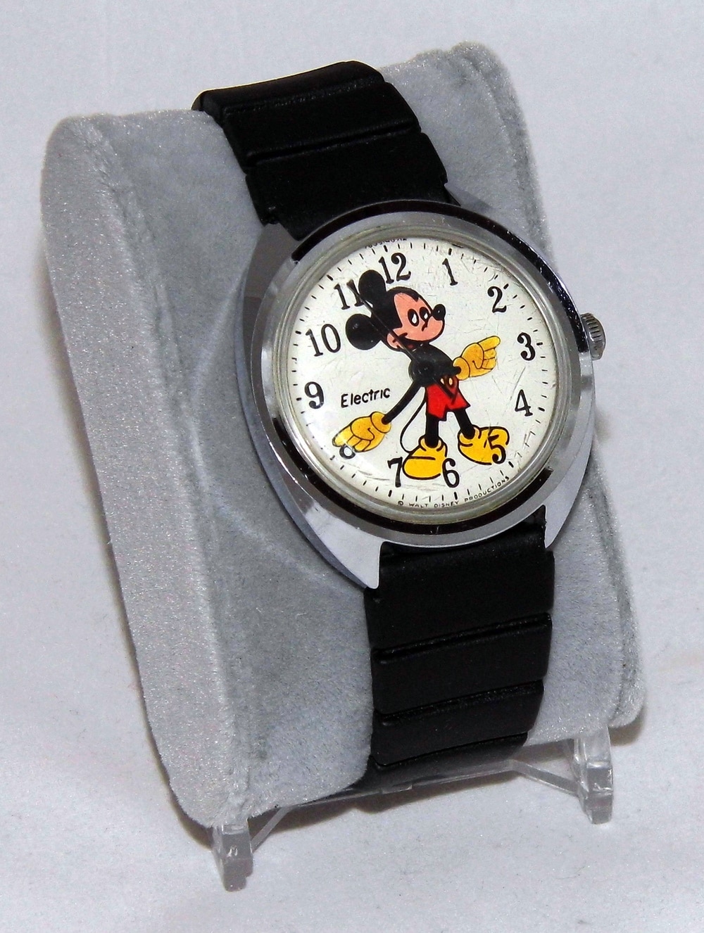Винтажные электрические наручные часы с Микки Маусом от Timex