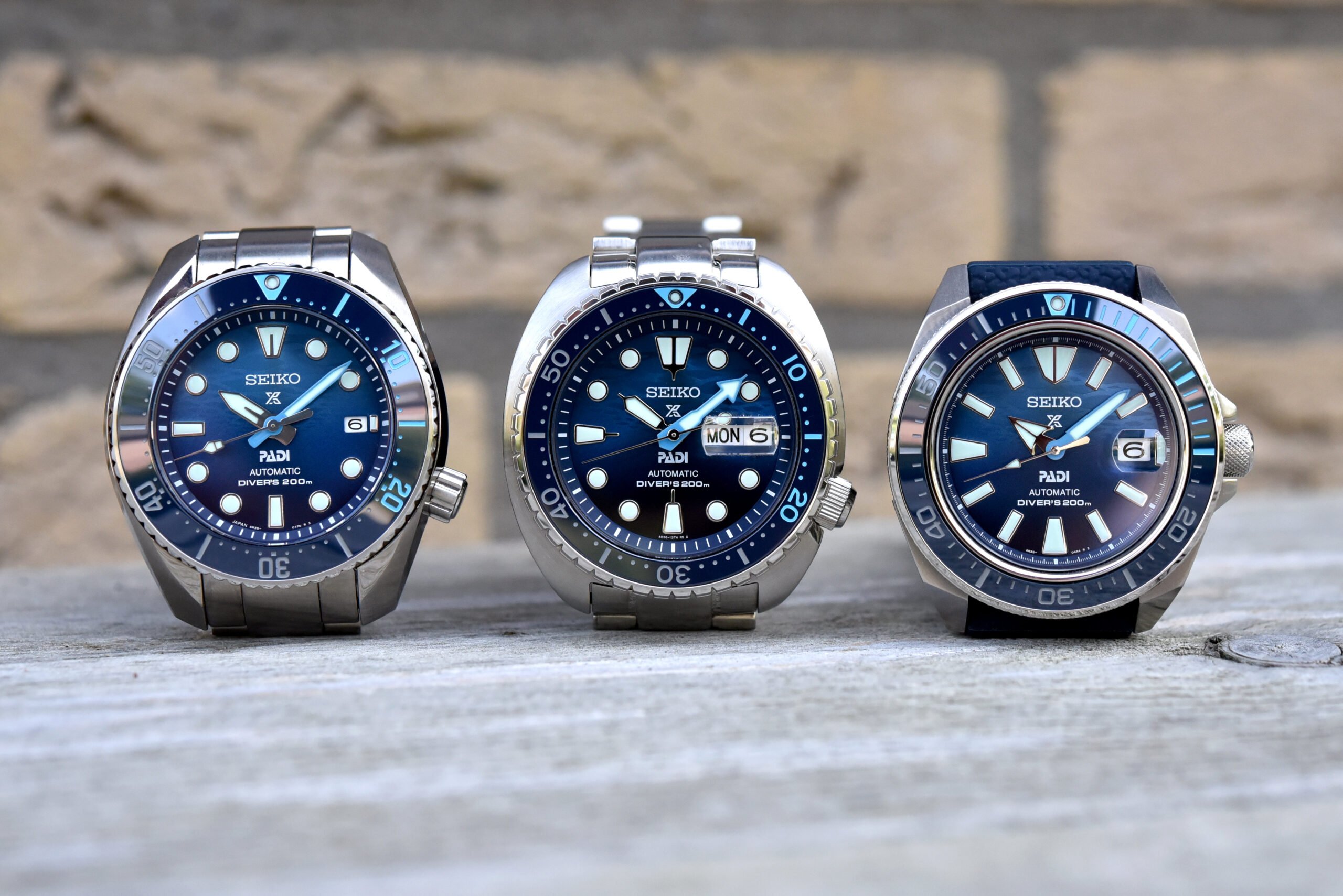 Часы ручной работы от Seiko Prospex PADI SRPK01, SRPJ93 и SPB375 готовы к погружению в воду