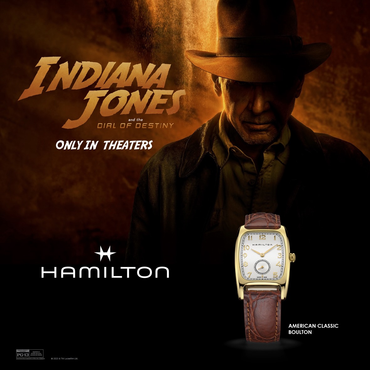 Присоединяйтесь к Индиане Джонсу в его последнем приключении с часами Hamilton Boulton