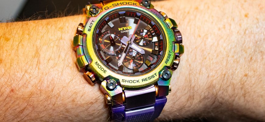 Часы Casio G-Shock MTGB3000PRB1 ‘Aurora Oval’