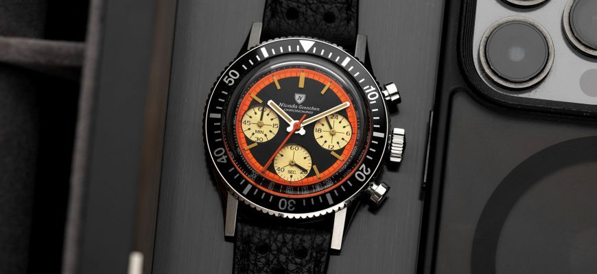 Новинка: Оранжевые часы Nivada Grenchen Chronoking “Paul Newman”