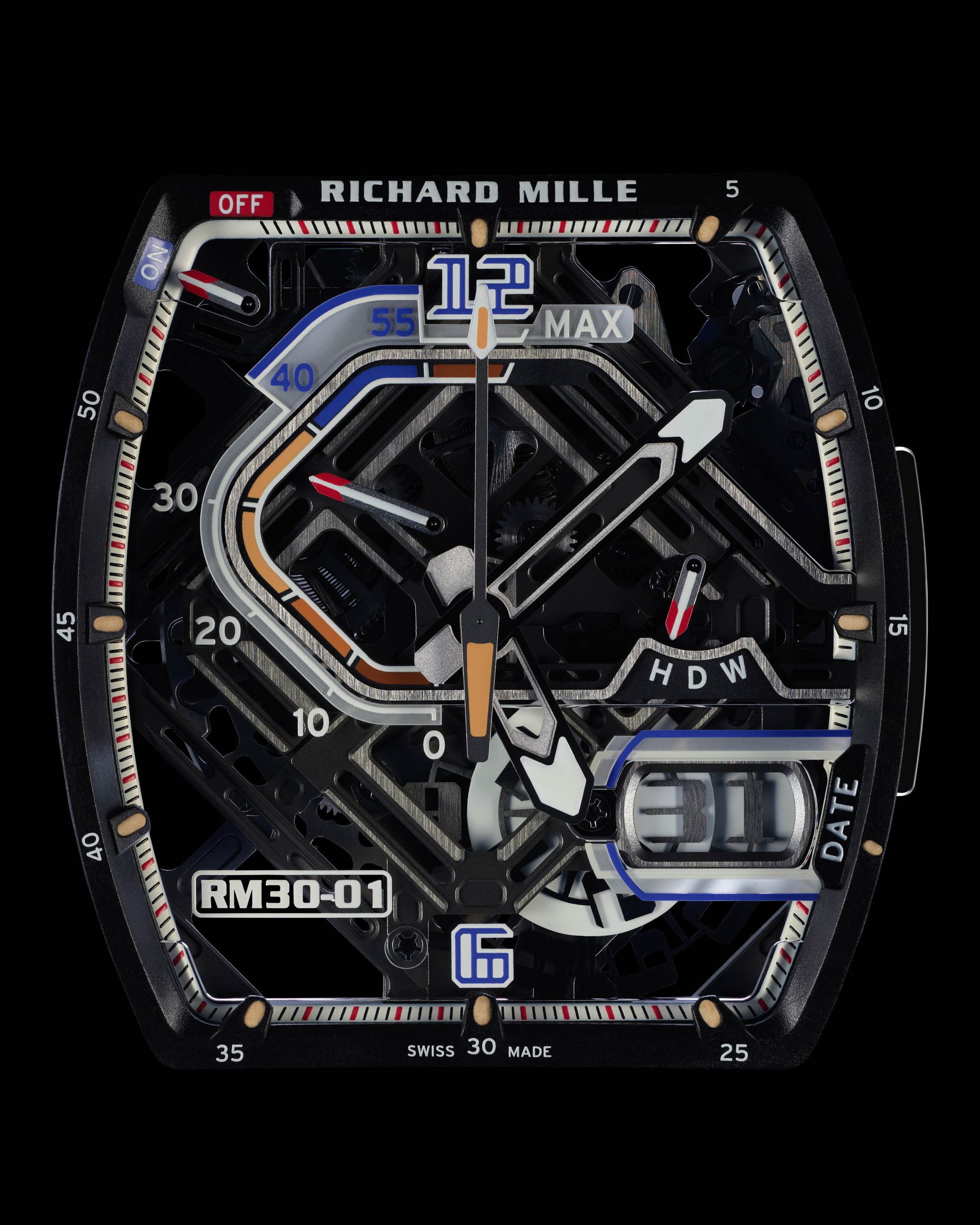 Новый выпуск: Часы Richard Mille RM 30-01 с автоматическим подзаводом и отключаемым ротором
