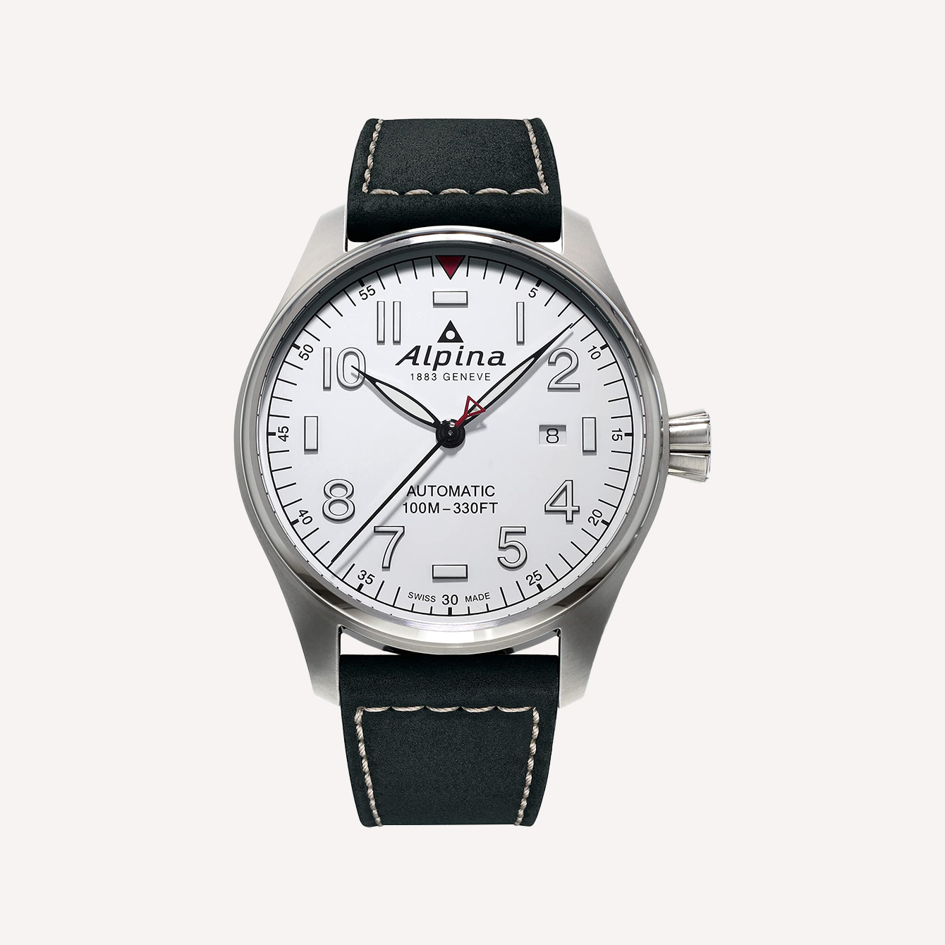 Alpina Startimer Pilot Automatic White Dial Watch Ref AL 525S4S6