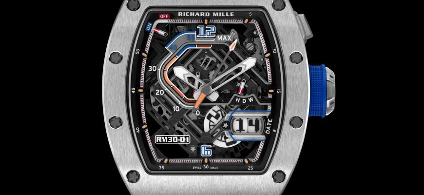 Новый выпуск: Часы Richard Mille RM 30-01 с автоматическим подзаводом и отключаемым ротором