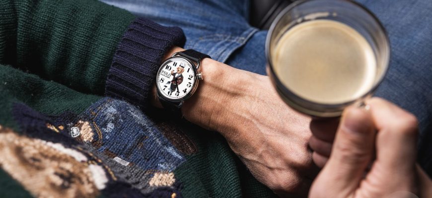 Плюшевые часы Polo Ralph Lauren Tartan Tuxedo Polo Bear Watch