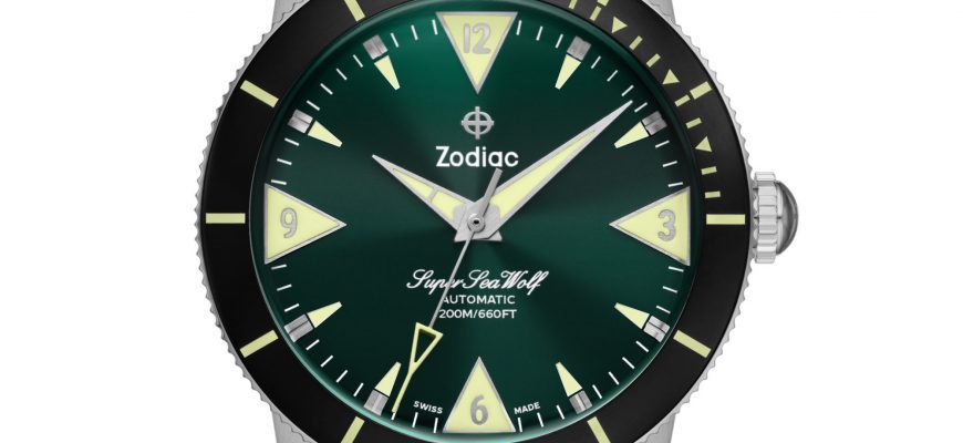 Новый выпуск: Водолазные часы Zodiac Green Super Sea Wolf Skin