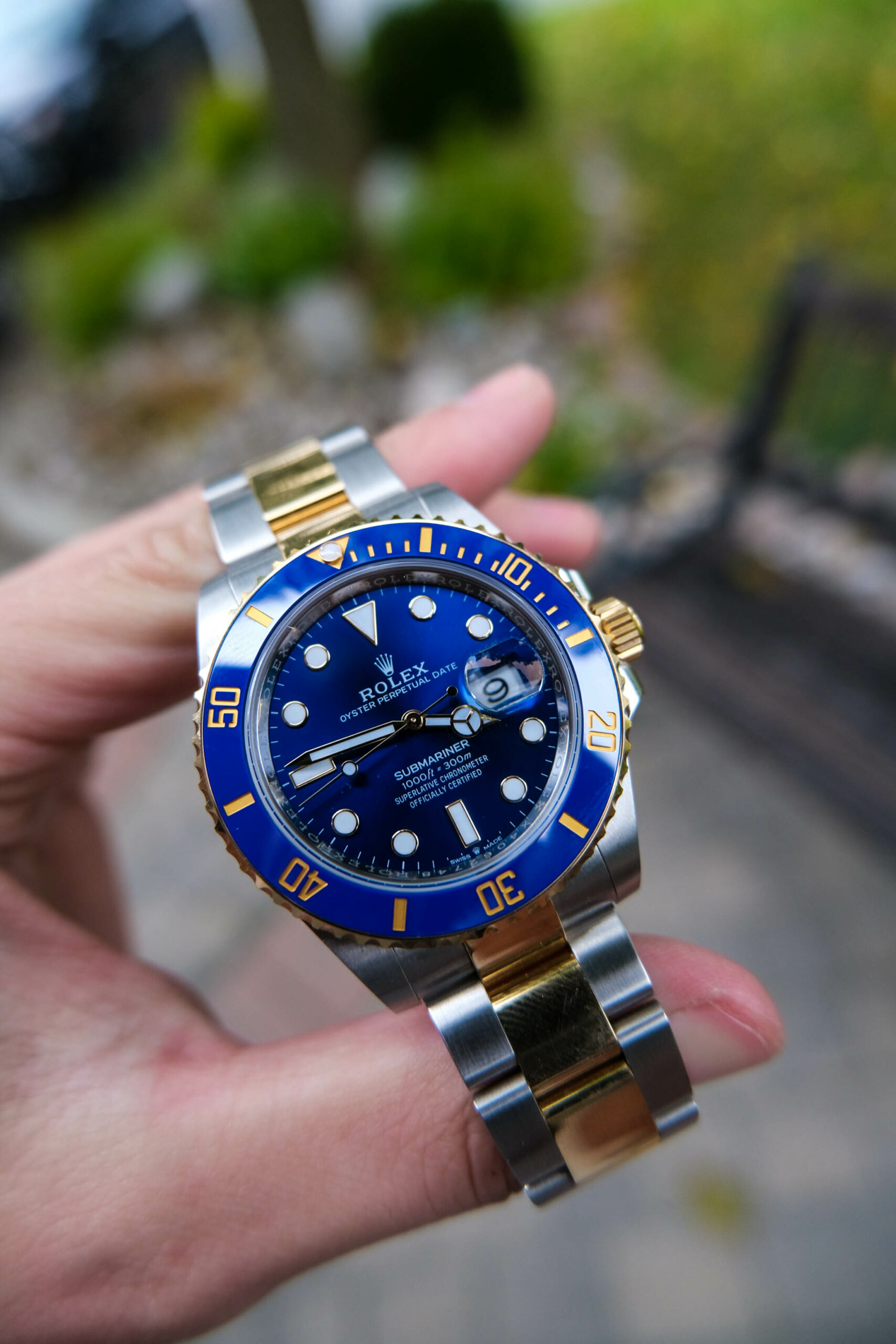 Rolex Submariner date Bluesy In Hand
