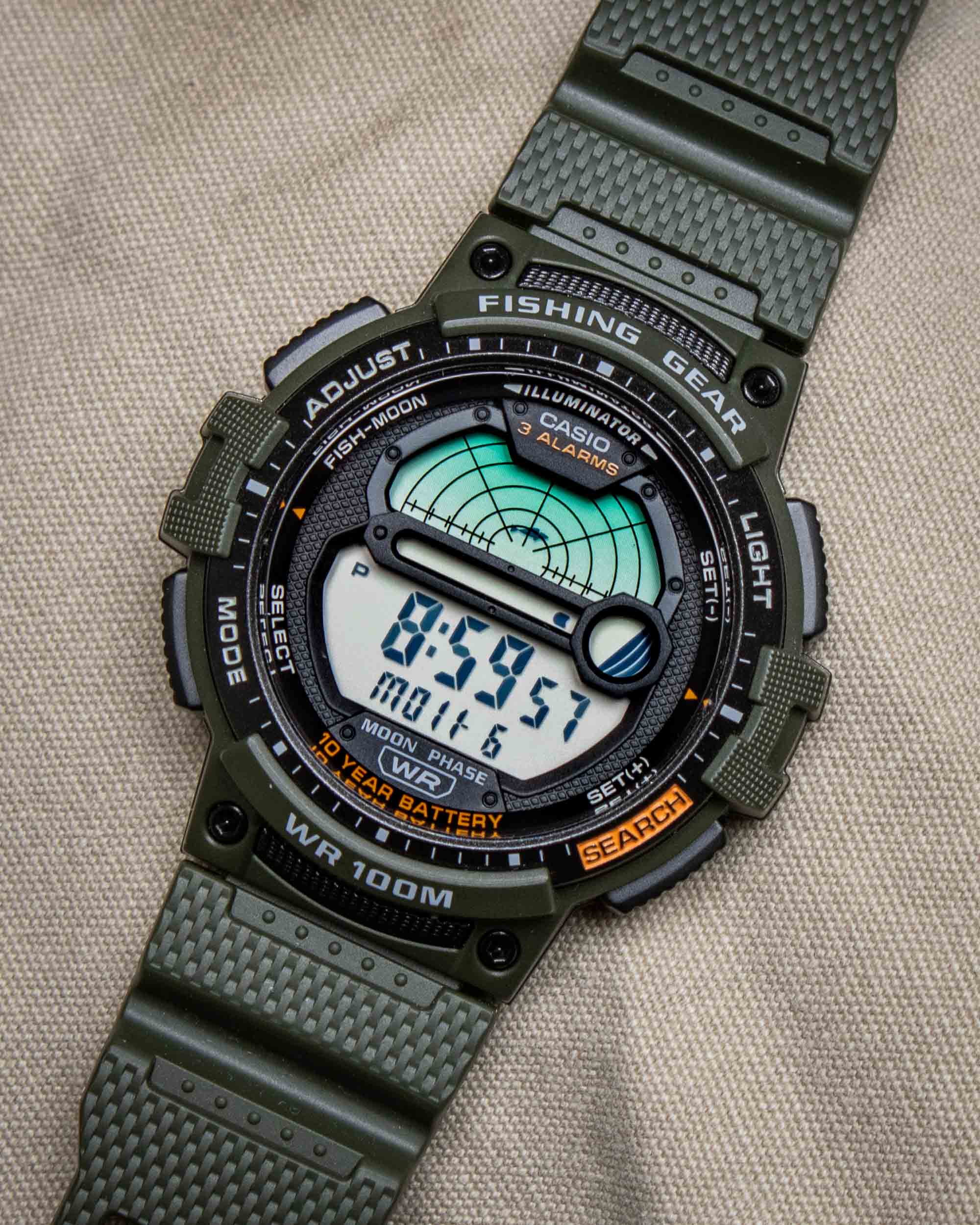 Актуальная цена 30$: Часы Casio Fishing Gear WS1200H