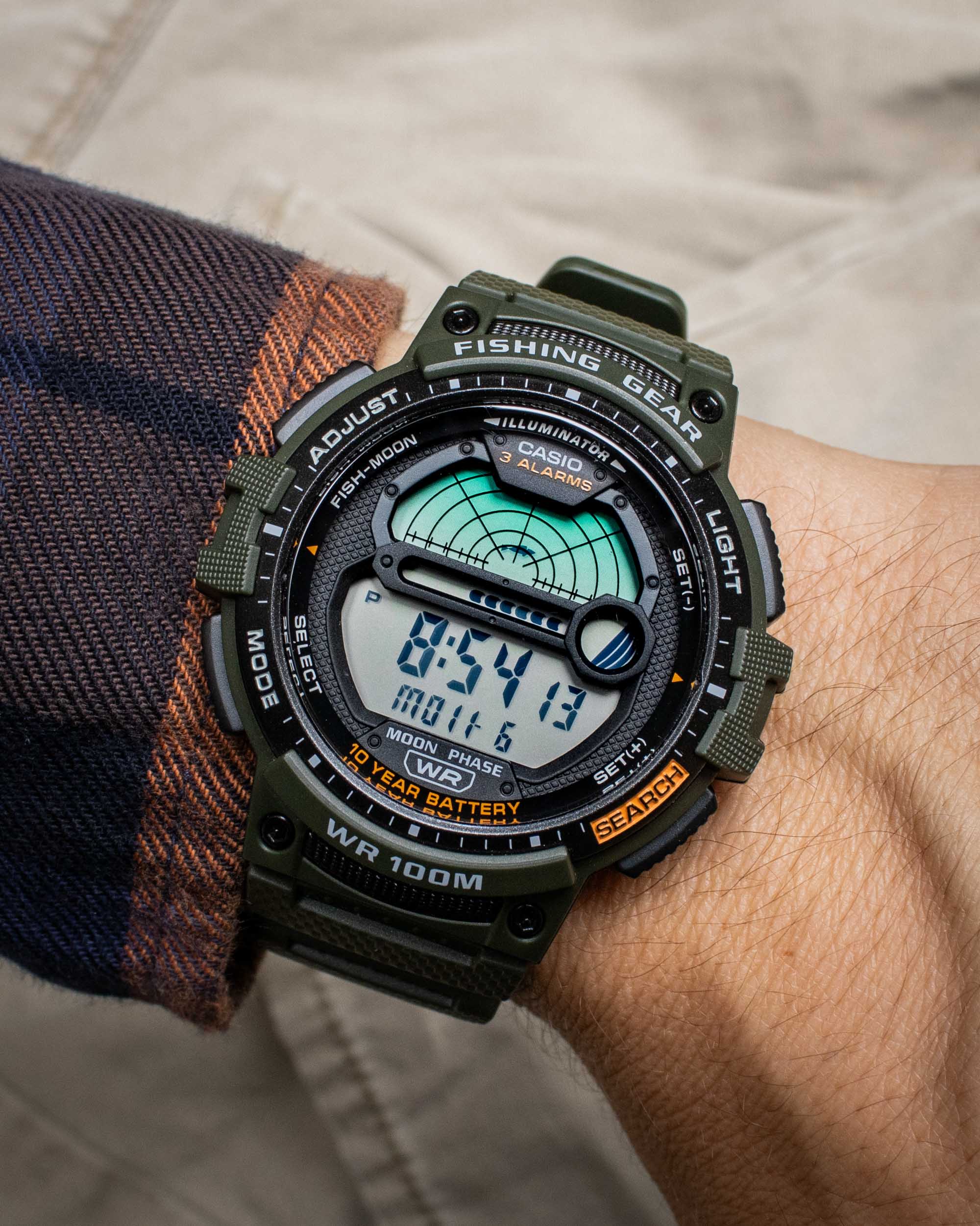 Актуальная цена 30$: Часы Casio Fishing Gear WS1200H