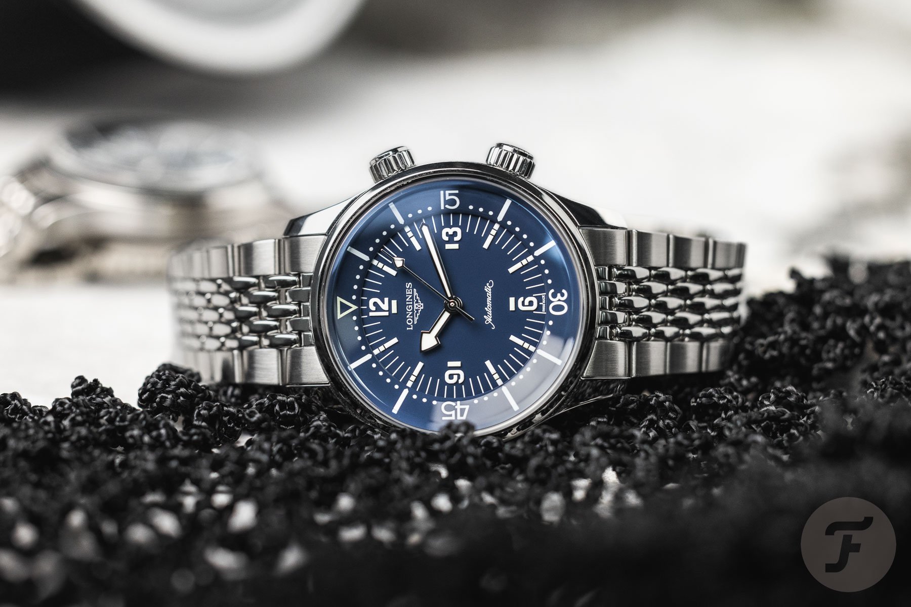 Longines Legend Diver 39mm blue dial bracelet