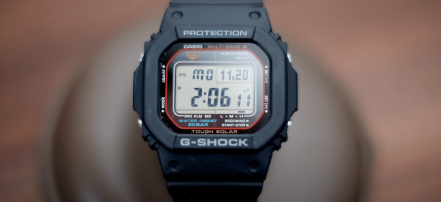 Обзор часов Casio G-Shock GWM5610-1 Solar Atomic