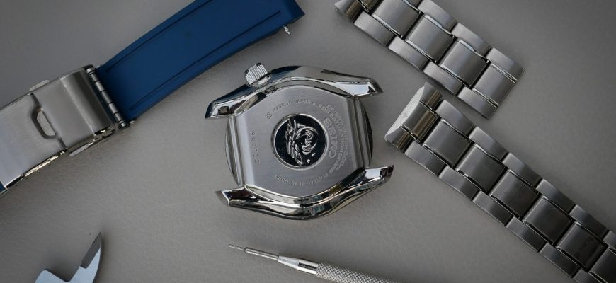 Каучуковый ремешок с изогнутым концом преображает часы Seiko SLA023