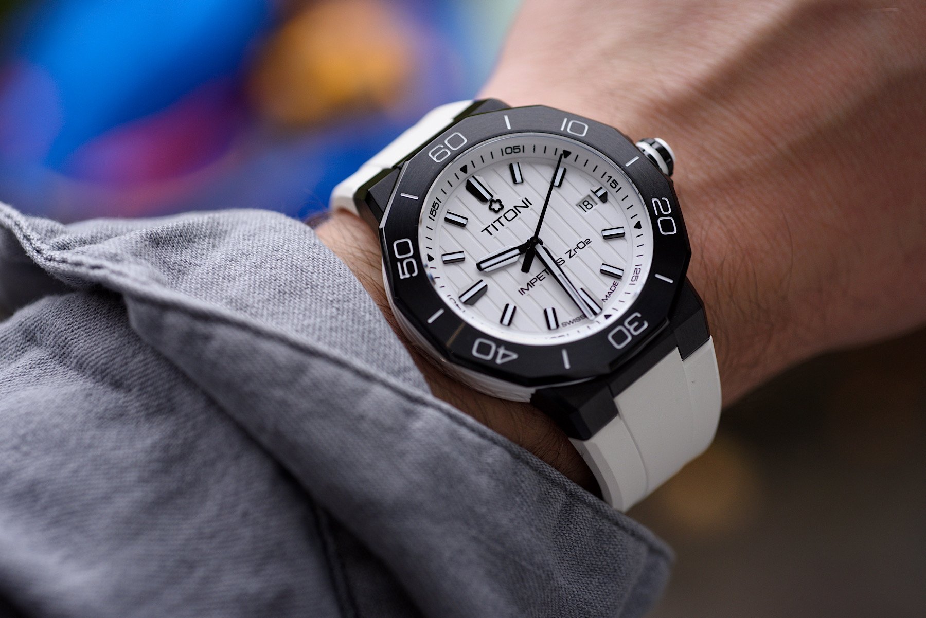 Раскрываем впечатляющую коллекцию часов Titoni Impetus CeramTech ZrO2 в черно-белом стиле