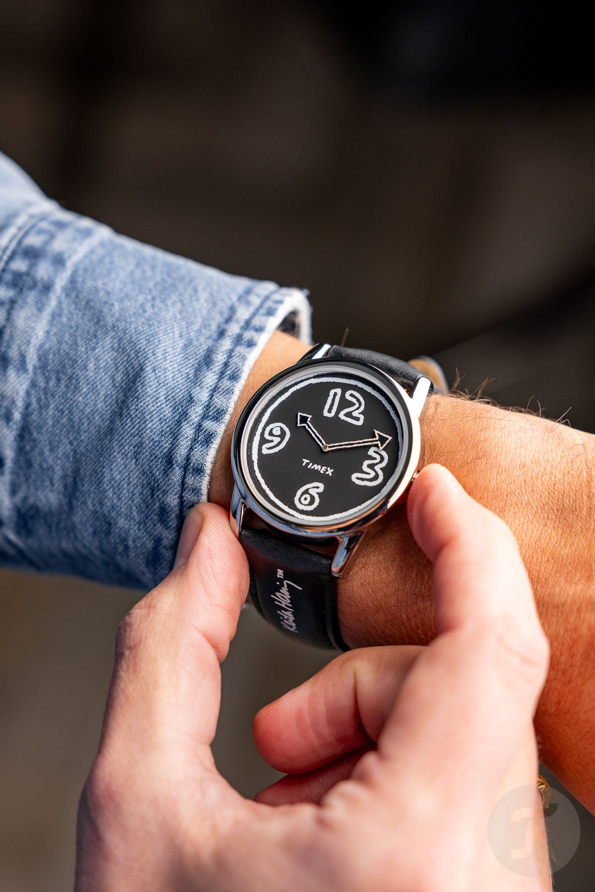 Daan bonus watches 2023 Timex Keith Haring on wrist