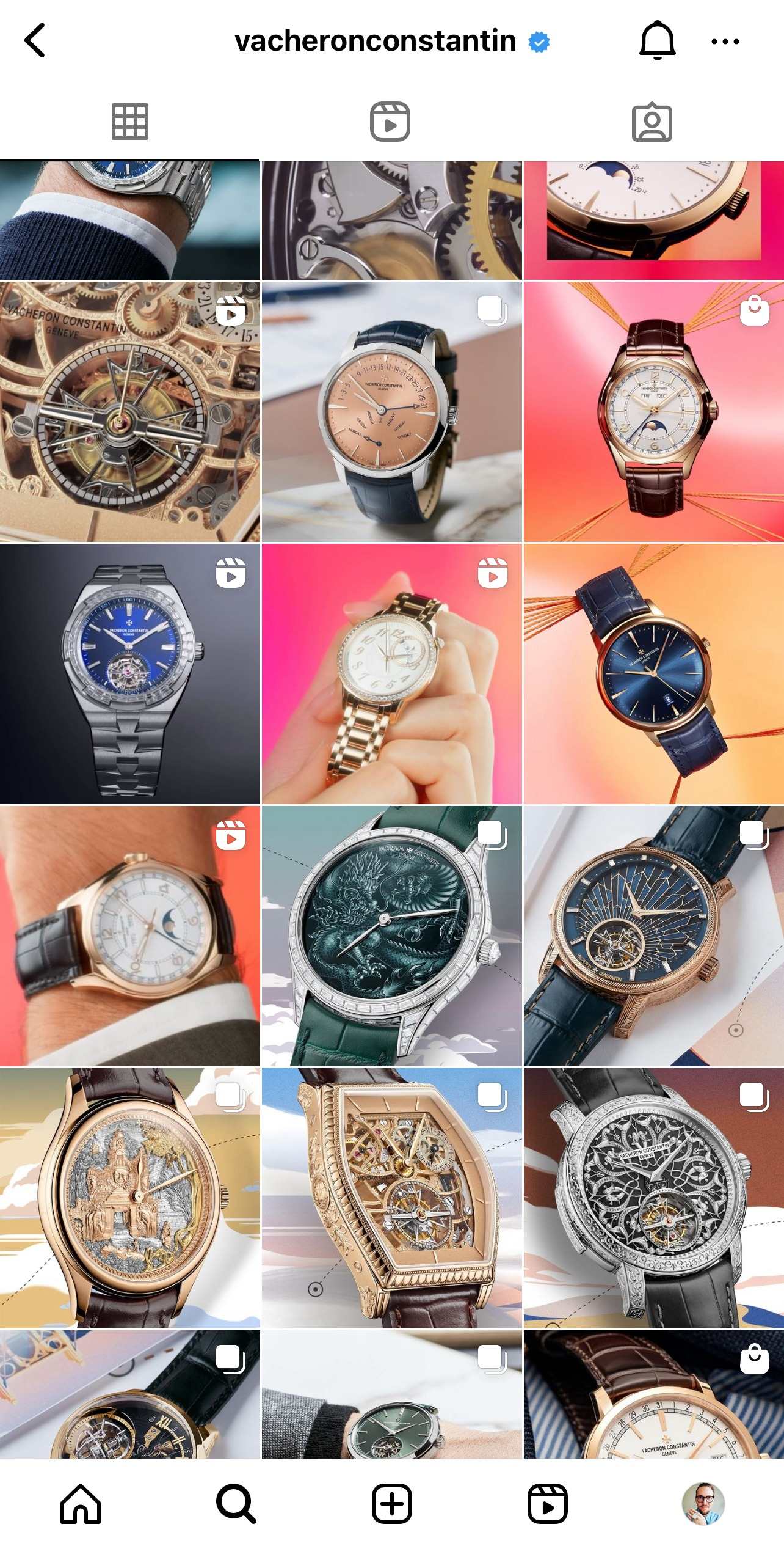 watch brands on Instagram Vacheron Constantin
