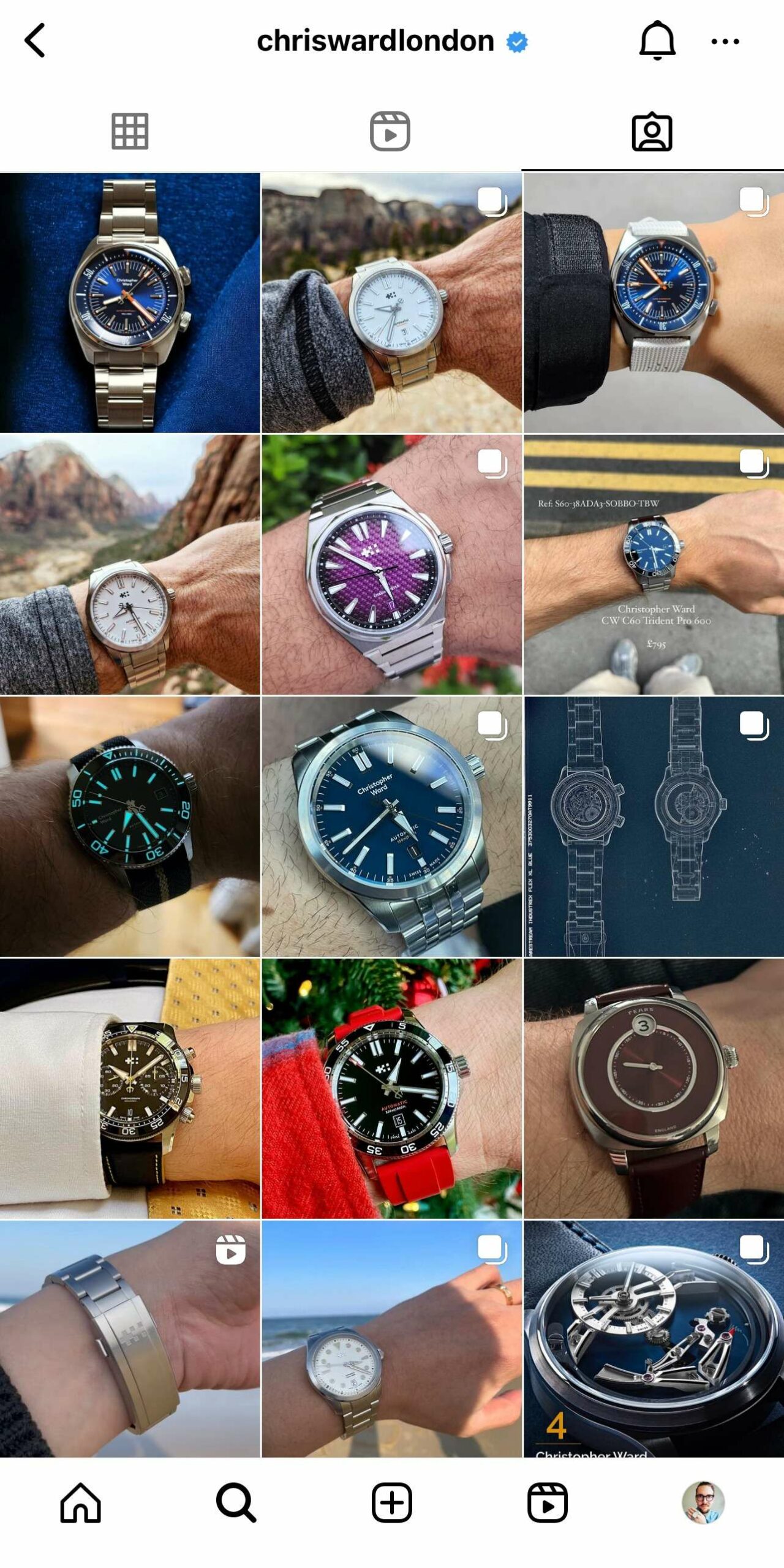 watch brands on Instagram Christopher Ward