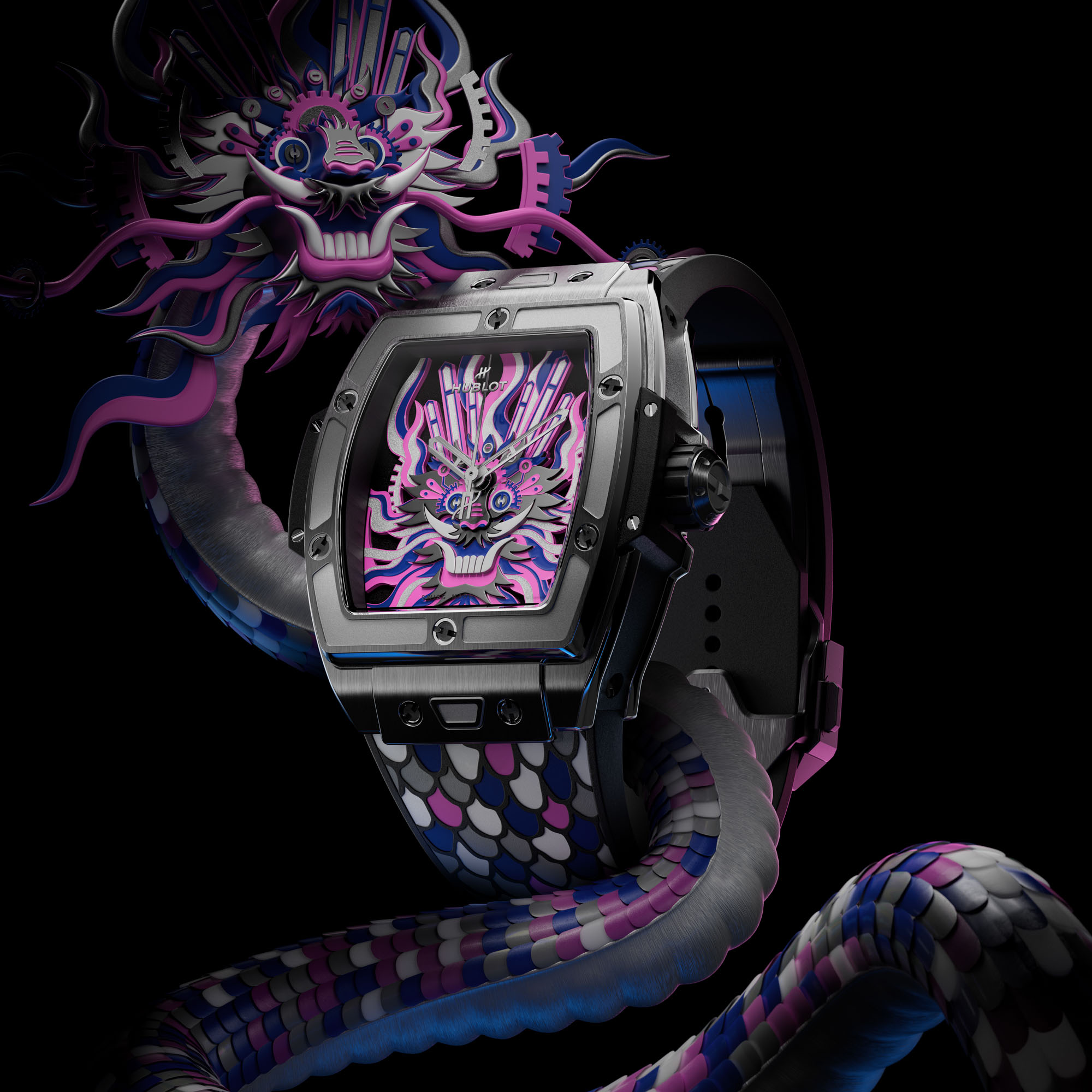 Новый выпуск: Часы Hublot Spirit Of Big Bang Titanium Dragon